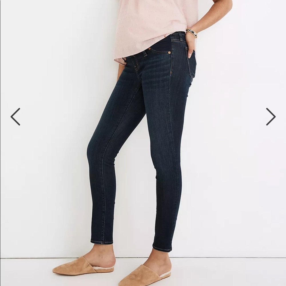 Madewell Maternity  Side-Panel Skinny Jeans in Larkspur Wash: Adjustable TENCEL™